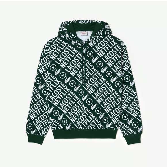 MEN’S LACOSTE X NETFLIX LOOSE FIT ORGANIC COTTON SWEATSHIRT - Picture 3 of 8